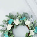 16inch Front Door Wreaths Artificial Hanging Wreath Garland for Home Party