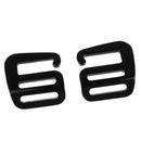 2 Pcs G Hook Webbing Buckle Quick Release for Backpack Strap Belt Black