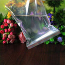 100 Small Clear Bags Plastic Poly Baggy Grip Self Seal Resealable Zip Lock