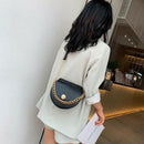 Crocodile Pattern Saddle Bag PU Leather Women's Handbag Chain Tote Shoulder