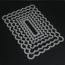 6pcs Cutting Dies Frame DIY Album Scrapbook Bookmark Card Decor Tool A