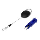 Plastic Tube Cutter Fishing Zinger Retractor Fly Fishing Tools Combo Blue