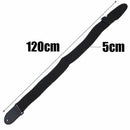 Black Adjustable Leather Ends Guitar Strap for Electric Acoustic Guitar Bassã€ ï¼W