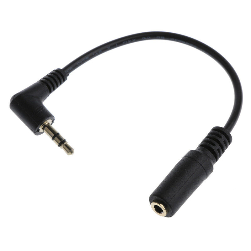 Right Angled 3.5mm 3pole Audio Stereo Male to 4 Pole Female Extension Cable