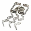 90 Degree Right Angle Brackets Stainless Steel Corner Braces with Screws, 1