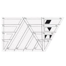 Cloth DIY Quilting Patchwork Ruler Office School Diamond Shape Sewing Templates
