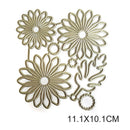 Flower Leaf Metal Cutting Dies Paper Card Embossing Stencil Set 11.1*10.1cm DIY