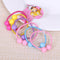 50 Pcs Assorted Elastic Rubber Hair Rope Band Ponytail Holder for Kids Girl LJAU