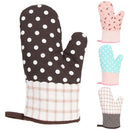 1 Pcs Cotton Thick Kitchen Baking Cook Insulated Padded Oven Gloves Mitt