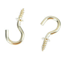 20Pcs 1/2 Inches brass plated cup hooks coat peg hanger high quality