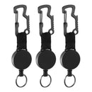 3 Pack Retractable Keychain - Heavy Duty Badge Holder Reel with Multitool C U5T3