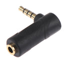 3.5MM Male To Female L Shape Adapter Audio Microphone Jack Stereo Plug ConneS Hn