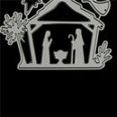 Pious Jesus Nativity Coconuts Tree Cutting Dies Scrapbookings Photo Album Cr BES