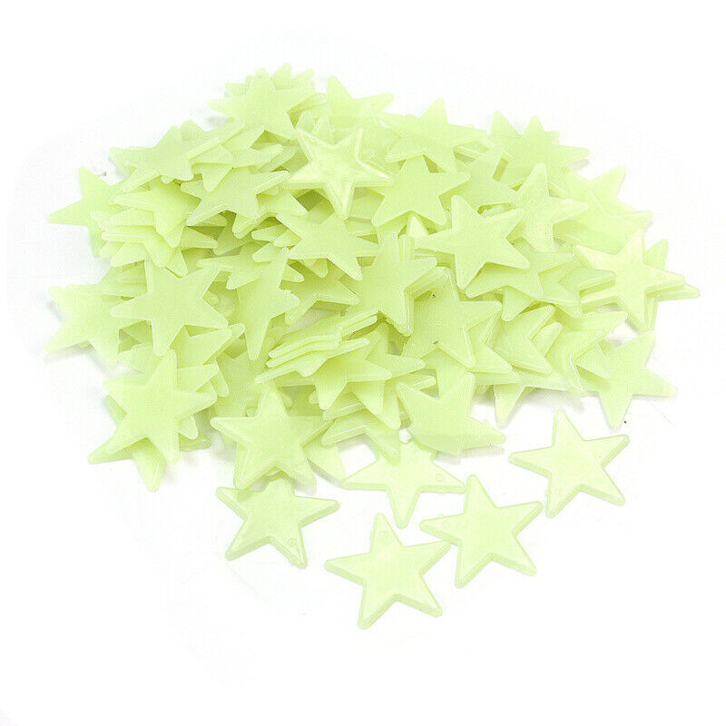 Wholesale 100pcs Glow in the Dark Stars Baby Kids Room Bedroom 28x28mm