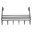 Iron Art Home Living Room Seamless Punch Free Back Door Hanger Hanging Hook