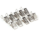 40pcs Stainless Steel Curtain Rod Clip Rings Drapery Clips
