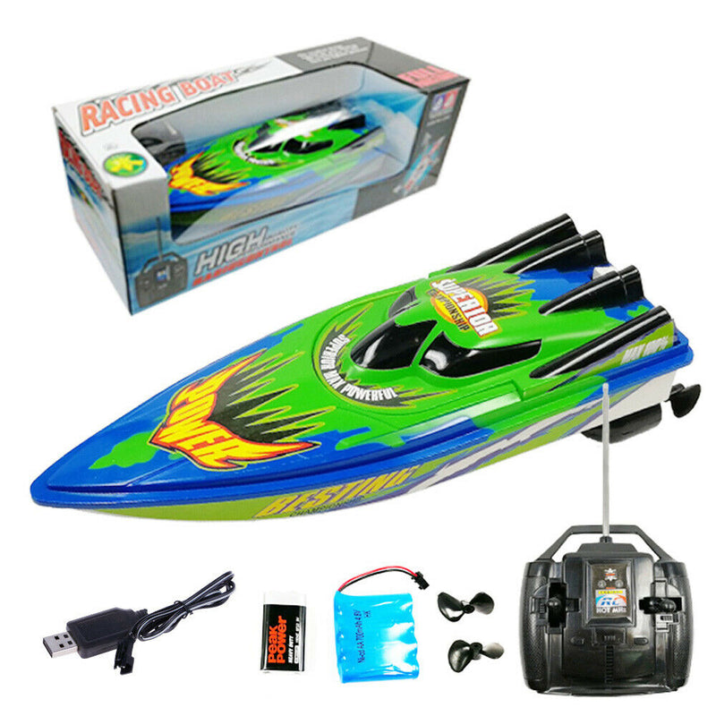 30m Control Rechargeable Fast Speed Remote Control Yacht 2 Motors Speedboat Boat