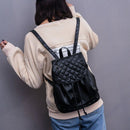 Women Korean Style PU Leather Casual Backpack Rivet Travel Bag School Bag B
