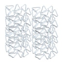 120x Silvery Triangle Rings Buckle V-rings for Trampoline Accessories Repair