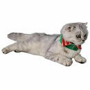 Christmas Pet Costume Neck Collar Leg Sleeve Cuffs Santa Hat For Dog Cat Pa