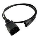 10A IEC 320 C14 to C7 AC Power Extension Cord for PC PDU UPS DJ