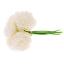 5Pc Wedding Bouquet Handmade Peony Floral Bridal Hydrangea Decors Milk White