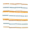 300Pcs 30Values 10-1M Ohm 1/4W  1% ResistanceMetal Film Resistor Assortment Kit