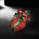Christmas Brooch Pins Winter Rhinestone Jewelry Women Gifts Charms