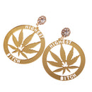 1 Pair Acrylic Dangle Earrings for Women Girls, Boho Statement Drop Hoop Eardrop
