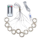 3x3m 300LED Curtain Lamp Copper Wire Fairy String Light Decor (Warm White)
