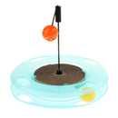 Pet Kitten Cat Ball Toys Rotating Cat Teaser Turntable Intelligence Cat Toys