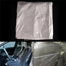 10X Disposable Plastic Car Seat Covers Protectors Mechanic Valet Roll`Plastics F