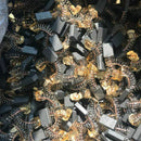 Carbon + stainless steel motor brush 16mm x 11mm x 5mm - 2 pieces K3M7