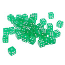 50 pieces Translucent Dice D6 Set for Bringing Fun to a Game or Learning Math