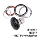 Straight Bicycle Headset Internal Road Bike 42mm 52mm Bowl Group Contact Bearing
