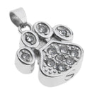 Dog Cat Paw Shape Stainless Steel Cremation Ash Urn Pendant Memorial Jewelry