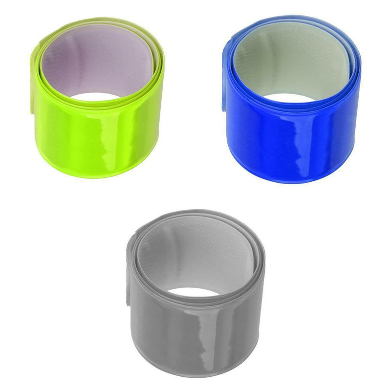 12Pcs Reflective Bands Ankle Band Wristbands Slap Wraps Running Walking Bike