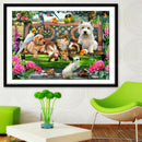30 * 40cm DIY 5D Animal Diamond Painting Cat Dog Rabbit Pattern Diamond Cro