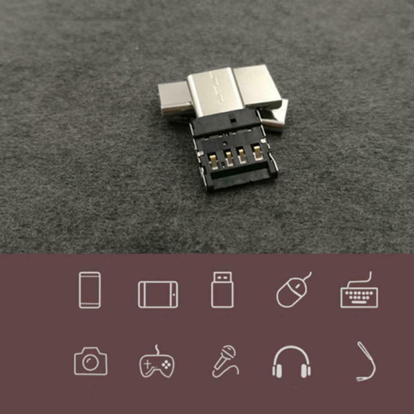 2pcs USB3.1 Type-C Male to Micro USB2.0 Female Converter Adapters Connector #gib