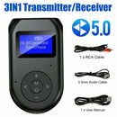 3in1 Bluetooth 5.0 Transmitter Receiver Wireless Audio 3.5mm Adapter for TV PC^^