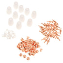 100 Pieces Electrode Nozzle Protect Cap Plasma Cutter Electrode Nozzle for PT31