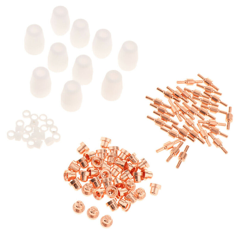 100 Pieces Electrode Nozzle Protect Cap Plasma Cutter Electrode Nozzle for PT31