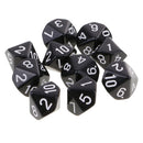 10pcs 10 Sided Dice D10 Polyhedral Dice for  DND RPG MTG