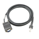 LS2208 RS232 Serial Cable CBA-R01-S07PAR for Symbol Barcode Scanner LS2208