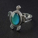 1Pc Fashion Mood Ring Changing Color Turtle Adjustable New Ring Temperature Y6A9