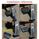 No Drill Accelerator Brake Gas Pedals Pad Cover For Mazda 2 3 6 Cx-3 Cx-5 C
