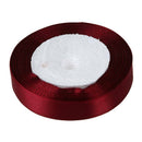 1 roll Silk Satin Ribbon 15mm 22 Meters for Wedding Partyï¼ˆRed wineï¼‰