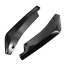 1 Pair Universal Car Rear Bumper Lip Spoiler Splitter Diffuser Gloss Black A