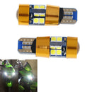 2x Amber T10 15W 3030 19SMD Canbus Error Free LED Parking Light Lamp Bulbs OZ