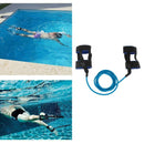 Stationary Swimmer Training Ankle Strap Swim Lap Training Belt New Blue